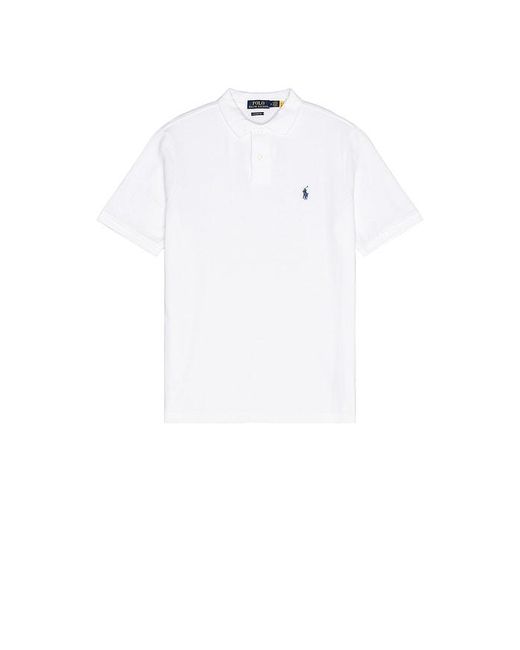 Polo Ralph Lauren White Classic-fit Mesh Polo for men