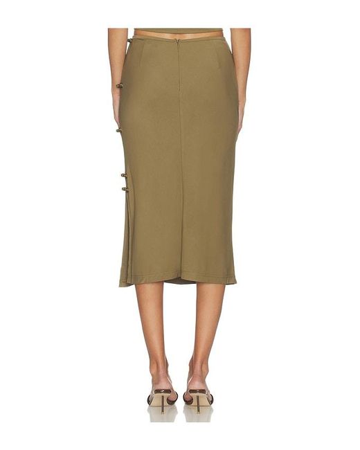 SAU LEE Natural Timo Jersey Skirt