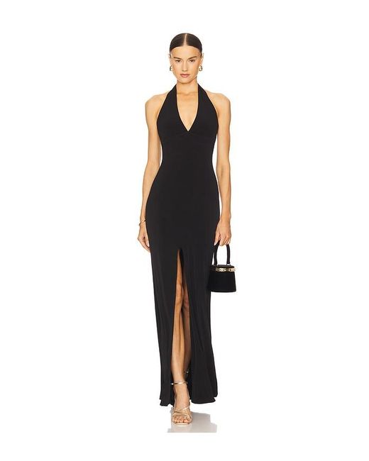 Nookie Black X Revolve Illegal Halter Gown