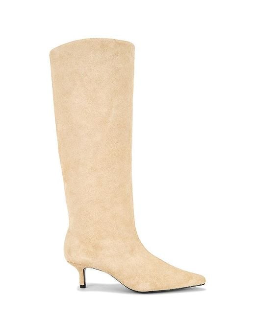 Black Suede Studio White Sutton 50 Boot