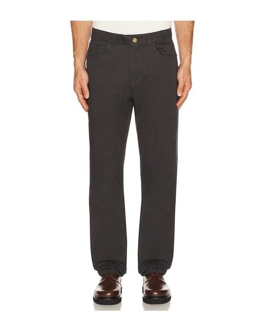 Fair Harbor Black Horizon 5-Pocket Pant for men