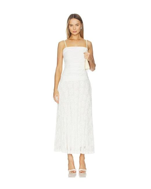 Jonathan Simkhai White Annalise Cotton Lace Dress