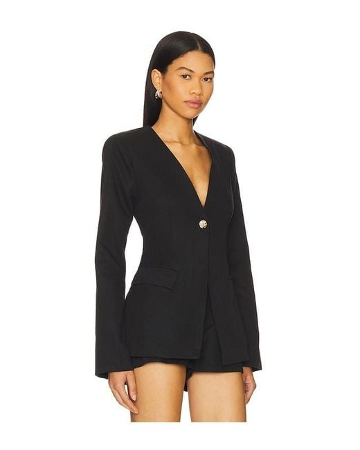SNDY'S Black Emilie Fitted Blazer