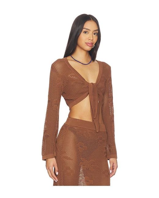 SNDY'S Brown Terra Reversible Top