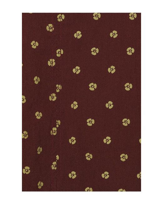 Free People Brown Summer Printed Blouse