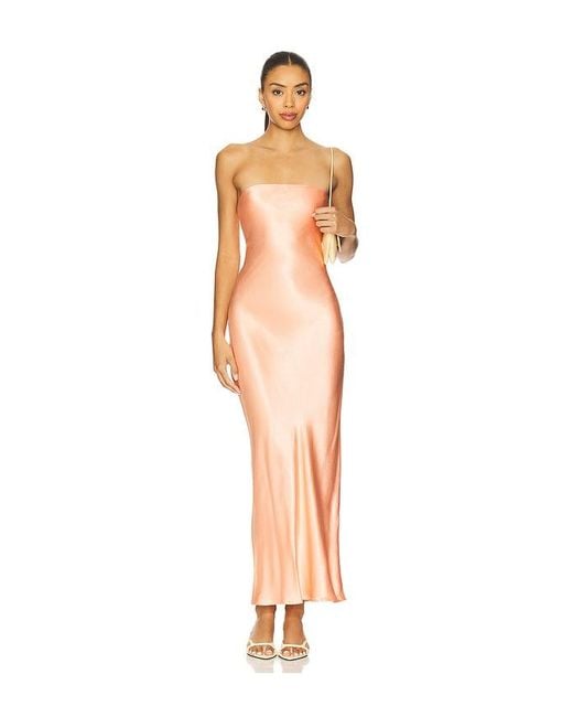 SNDY'S White Angel Strapless Midi Dress