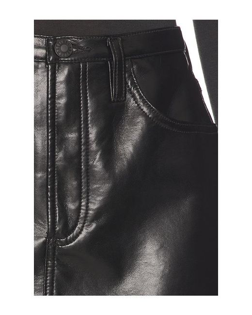 Agolde Black Keira Mini Skirt