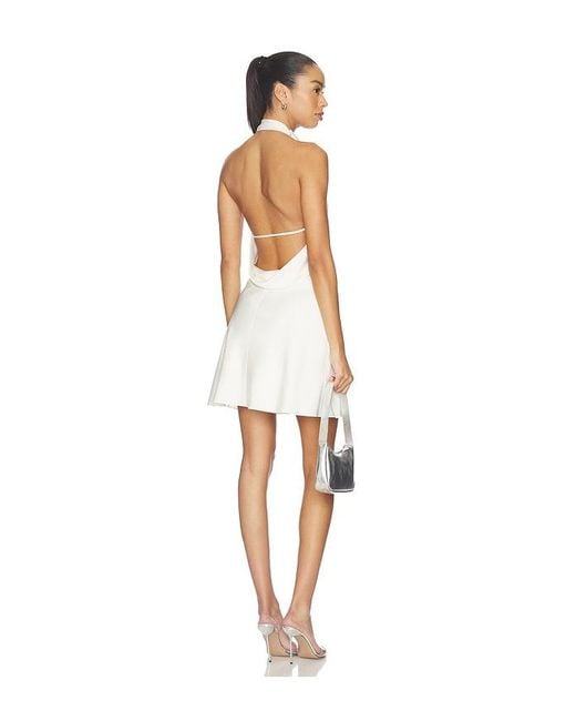 Jonathan Simkhai White Reanna Satin Mini Dress
