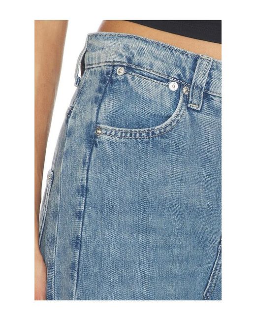 Free People Blue X We The Free Truro Baggy Puddle Jean