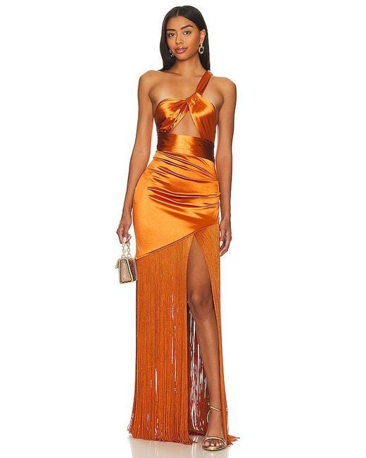 Bronx and Banco Orange Bali Maxi Dress