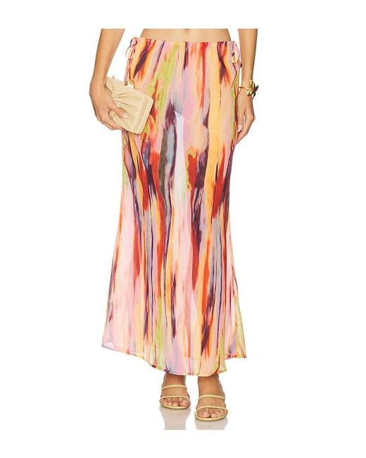 SNDY'S Orange St. Barts Maxi Skirt