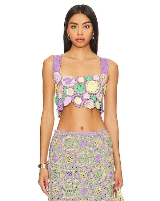 Agua Bendita Multicolor Tanit Crop Top