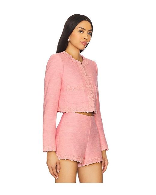 LoveShackFancy Pink Leilana Jacket