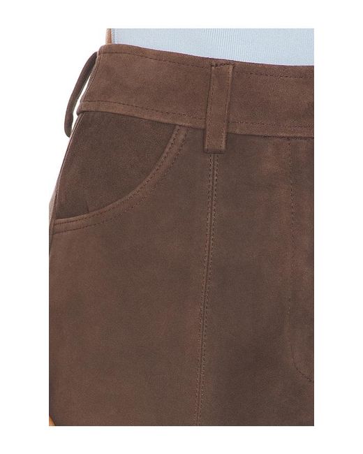 ALIGNE Brown Arden Suede Culotte