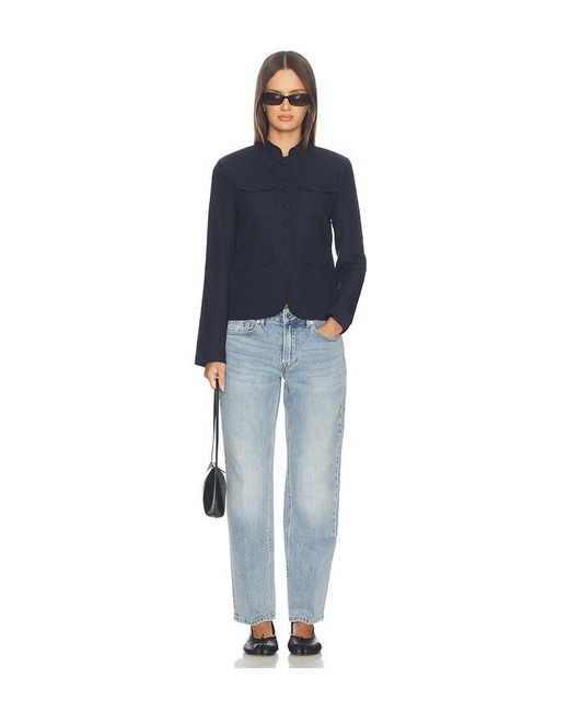 Rag & Bone Blue Mercer Linen Blazer
