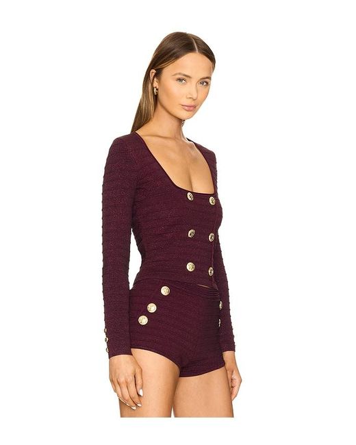 retroféte Clemence バンデージトップ Purple