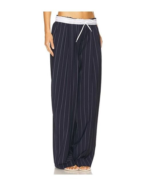 Alexander Wang Blue Hose Mit Umgeklapptem Bund