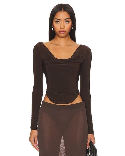 Lovers + Friends Black Xander Top
