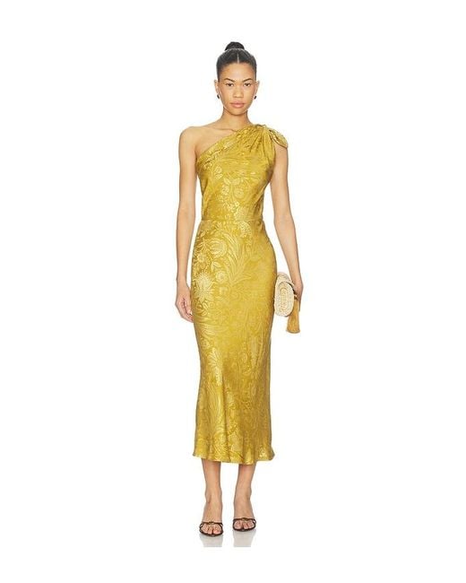 Veronica Beard Yellow Grycen Dress