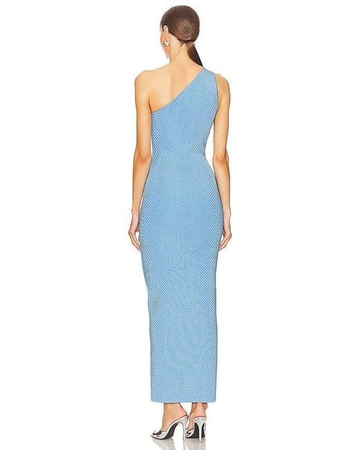 Ronny Kobo Blue Ballari Knit Dress