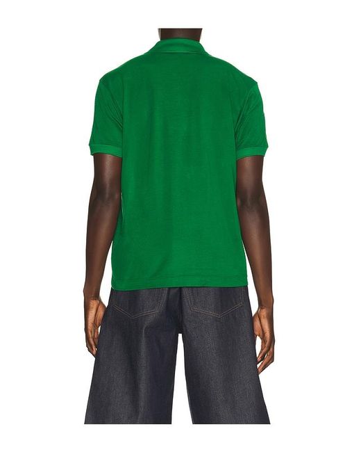 Lacoste Green Runway Classic Fit Silk Pique Polo Shirt for men