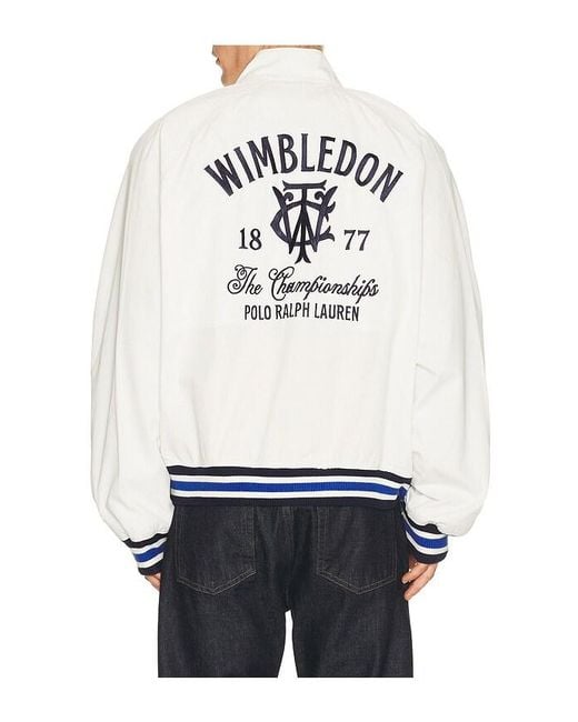 Polo Ralph Lauren White Wimbledon Jacket for men