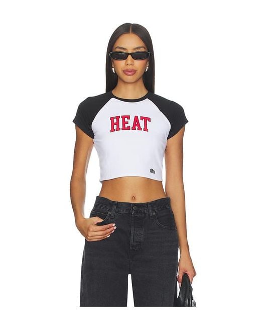 Hype and Vice Miami Heat Homerun クロップTシャツ Blue