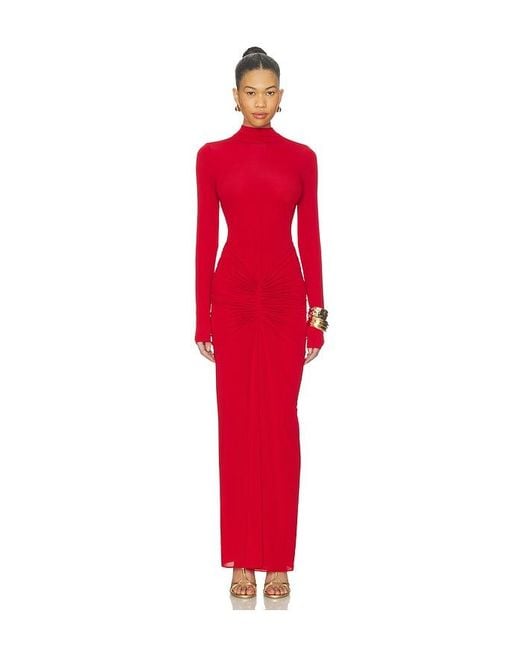 ronny kobo scorpio ruched lace maxi dress emmelinedixon on LTK