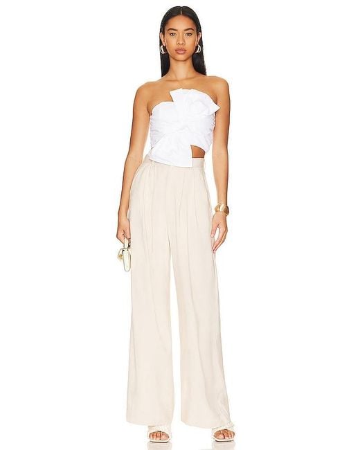Lovers + Friends White Rosalind Crop Top