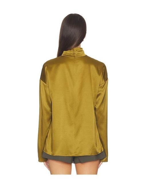 SRG Yellow Atlas Silk Top