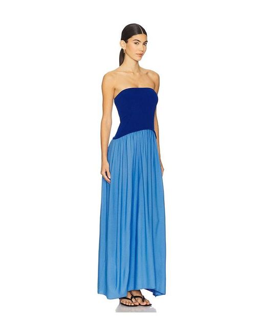 Solid & Striped Blue Maxikleid Soglio
