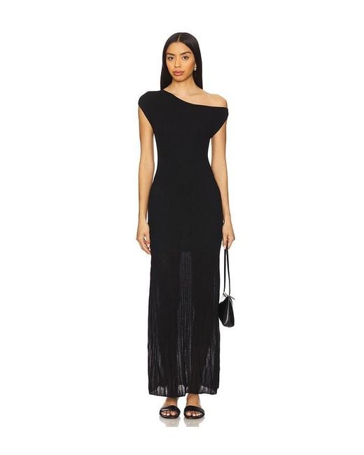Vestido Punto Nyola En Color Negro Talla En 4th & Reckless de color Black