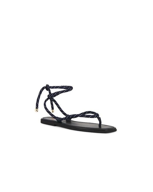 Veronica Beard Black Carmina Cord Sandal