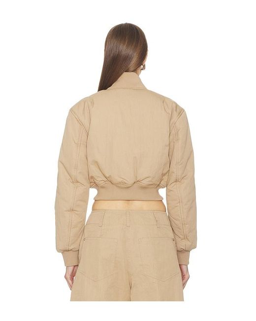 Camila Coelho Natural Maiara Bomber Jacket