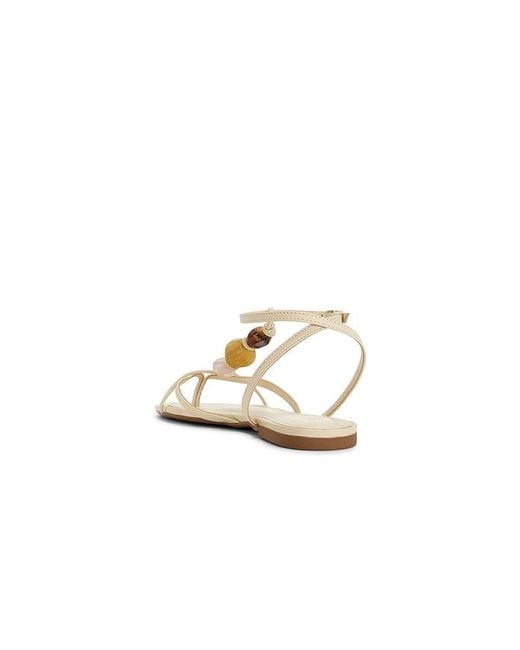 SCHUTZ SHOES White Amber Flat Sandal