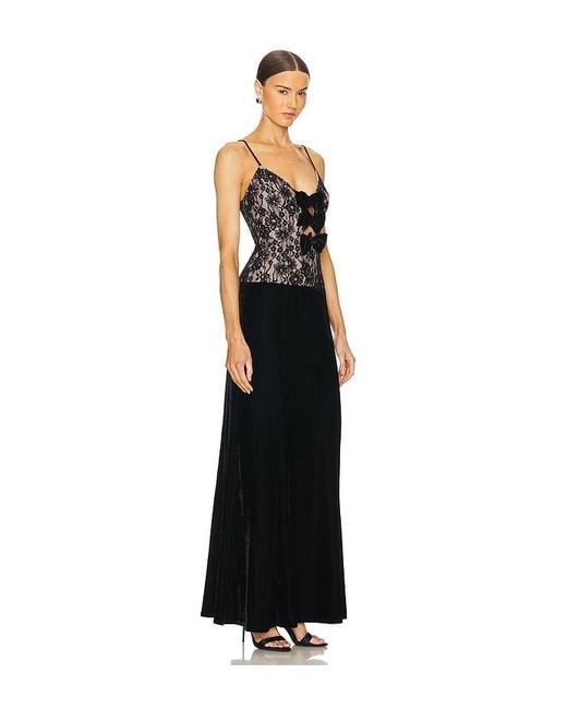 Lovers + Friends Black Millie Gown
