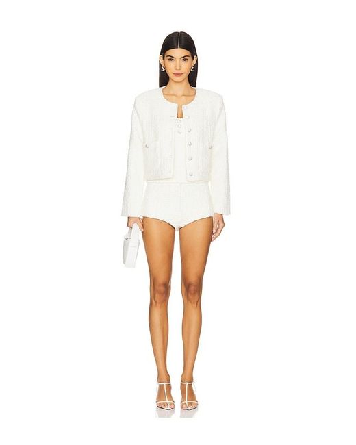Lovers + Friends White Josephine Top