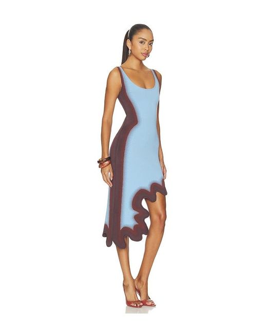 Ph5 Blue Aster Reversible Wavy Dress