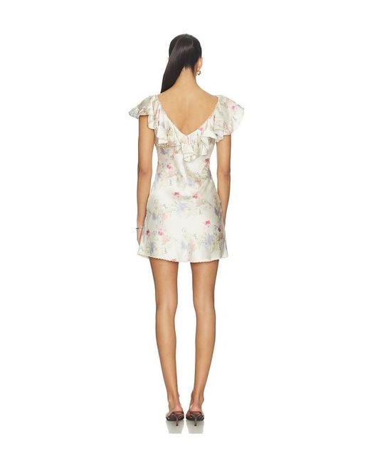For Love & Lemons White Lulu Shell Mini Dress