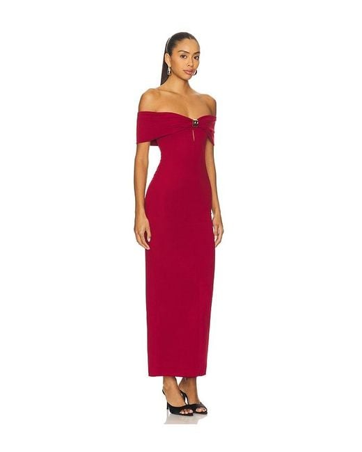 superdown Red Blake Off Shoulder Gown