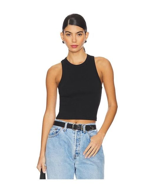 Sold Out NYC Blue The Cropped Not So Basic Tank