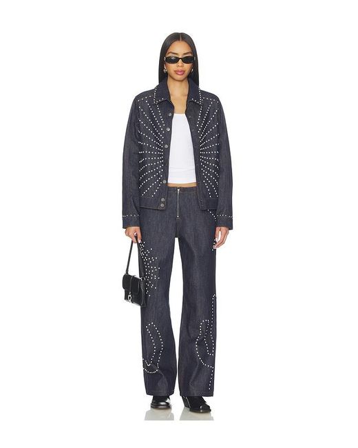 Urban Outfitters Blue Texas Sun Wide Leg