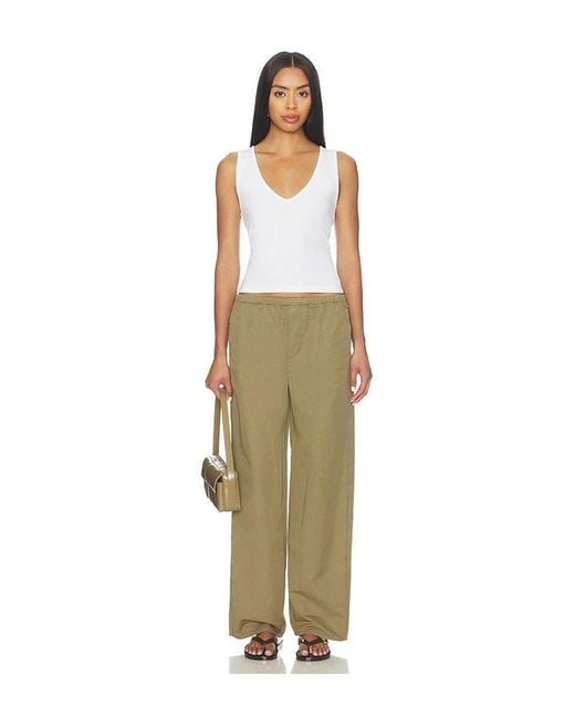 GRLFRND Green Kacey Pull On Wide Leg