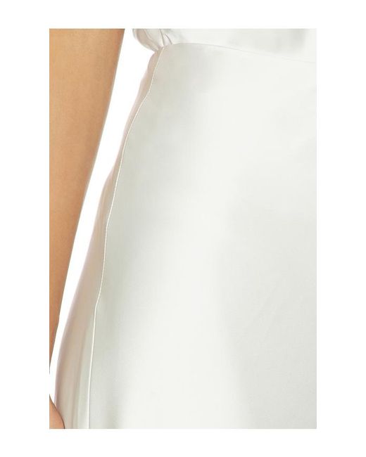 Norma Kamali White Bias Elephant Pant