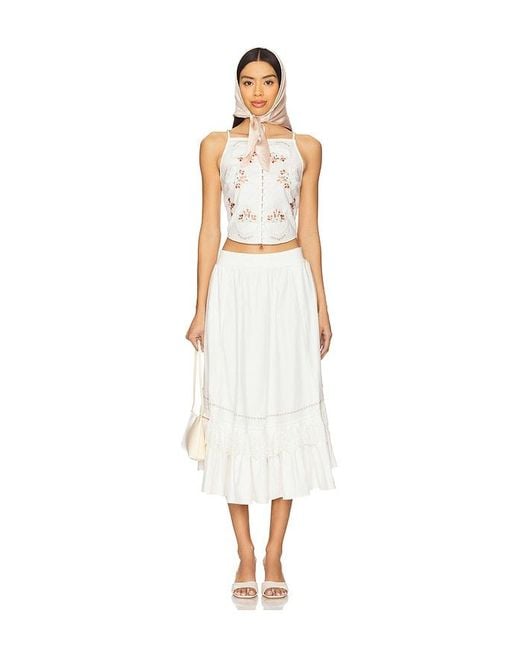 Free People White Maeberrie Set
