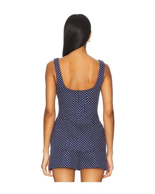 Amanda Uprichard Blue X Revolve Empire Top