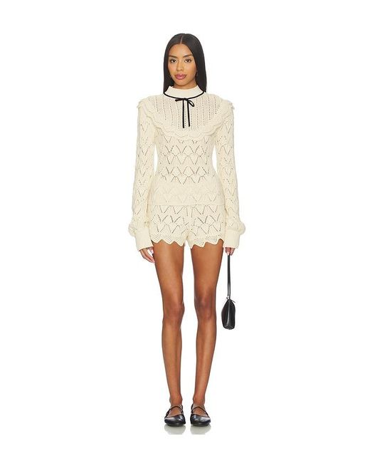 Lelia Top en Cream For Love & Lemons en coloris Natural