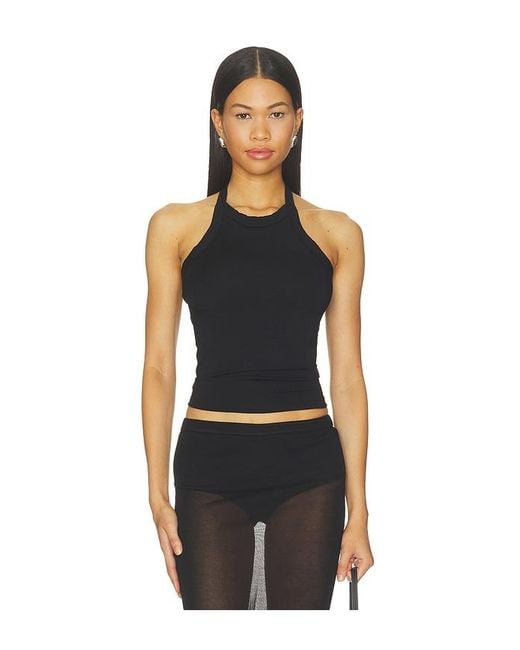 BARELOOM Black Midnight Halter Tank