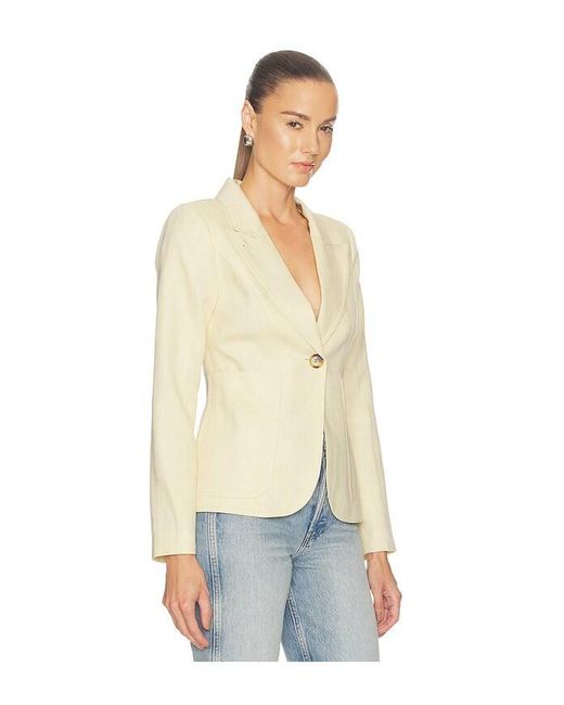 Smythe Natural Patch Pocket Duchess Blazer