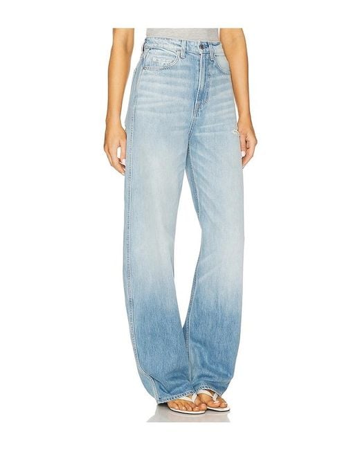 GRLFRND Blue Austen High Rise Curve Jeans